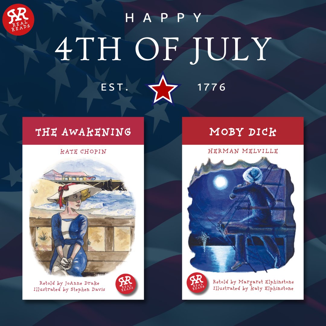 RealReads's tweet photo. Today 246 years ago, on the Fourth of July 1776, the United States became an independent country which they now celebrate each year with fireworks, parades, and BBQs!
Here at Real Reads we are celebrating the fantastic American Authors below and their brilliant literary classics! https://t.co/Vas4DL1P87