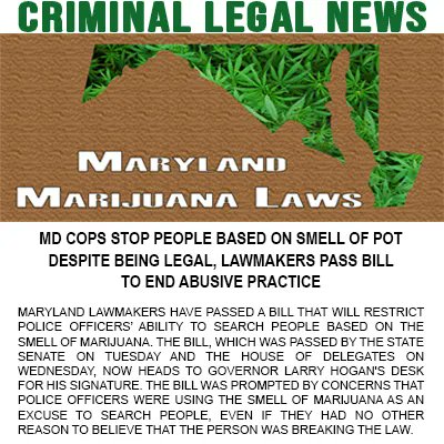Maryland Cops Stop People Based on Smell of Pot Despite Being Legal in State, Lawmakers Pass Bill to End Abusive Practice

Learn Why Police Radio Call 420 is Abusive in Maryland: buff.ly/3XsaGtN