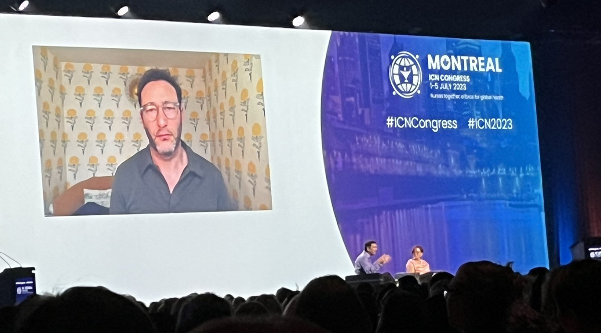 “Integrity takes courage”…. “We need to take care of those who take care of our people” … “We need to catch people doing things right, so they can succeed” … AND ”No crying alone”.. Some key nuggets from @LeighChappy and <a href="/simonsinek/">Simon Sinek</a> at #ICNCongress2023. So inspirational! 😍🇨🇦