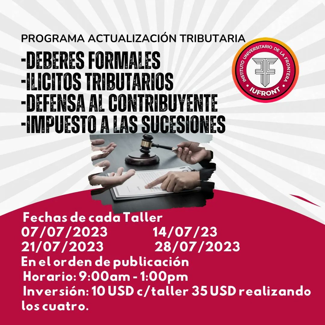 Iufrontoficial's tweet photo. ¡Hola! Nos complace informarte sobre los increíbles cursos que el IUFRONT tiene para ofrecerte durante estas vacaciones. Para obtener más información, no dudes en contactarnos a través de WhatsApp al número 04247595647.
#IUFRONT #Cursos #ingles #04julio https://t.co/TEtSIcPZTl