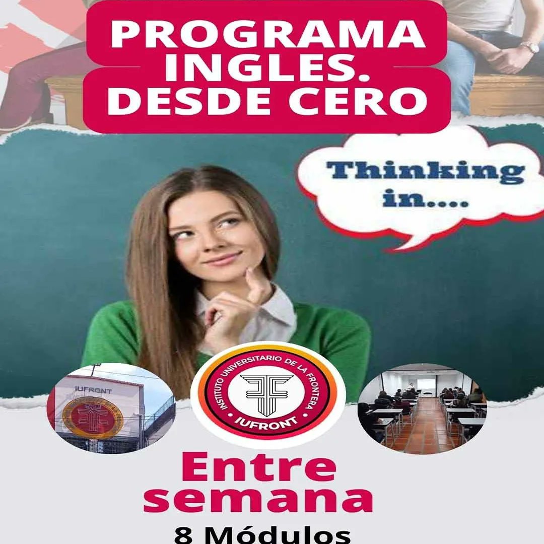 Iufrontoficial's tweet photo. ¡Hola! Nos complace informarte sobre los increíbles cursos que el IUFRONT tiene para ofrecerte durante estas vacaciones. Para obtener más información, no dudes en contactarnos a través de WhatsApp al número 04247595647.
#IUFRONT #Cursos #ingles #04julio https://t.co/TEtSIcPZTl