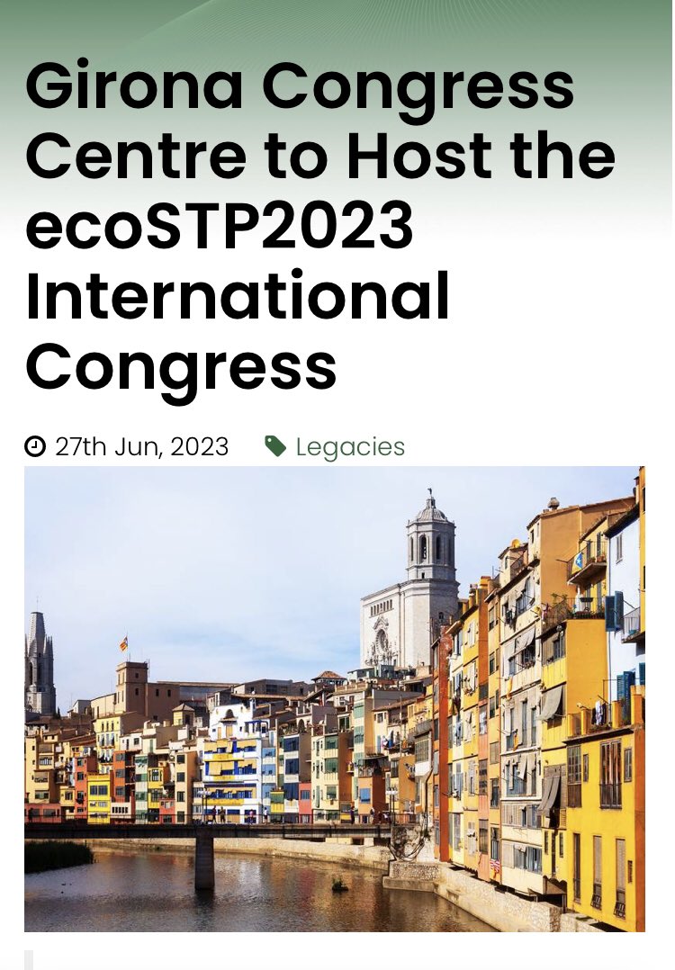 Palau de Congressos de Girona (@palco_gi) on Twitter photo Tot un honor que la revista <a href="/HQGlobalMag/">Meeting Media Group</a> s’hagi fet ressò del llegat que l’<a href="/ecoSTP2023/">ecoSTP2023</a> va deixar a la nostra ciutat 💧
Podeu llegir la notícia completa en aquest enllaç: shar.es/afSkVY
#PalaudeCongressos #MICEGirona #Girona Tot un honor que la revista <a href="/HQGlobalMag/">Meeting Media Group</a> s’hagi fet ressò del llegat que l’<a href="/ecoSTP2023/">ecoSTP2023</a> va deixar a la nostra ciutat 💧
Podeu llegir la notícia completa en aquest enllaç: shar.es/afSkVY
#PalaudeCongressos #MICEGirona #Girona