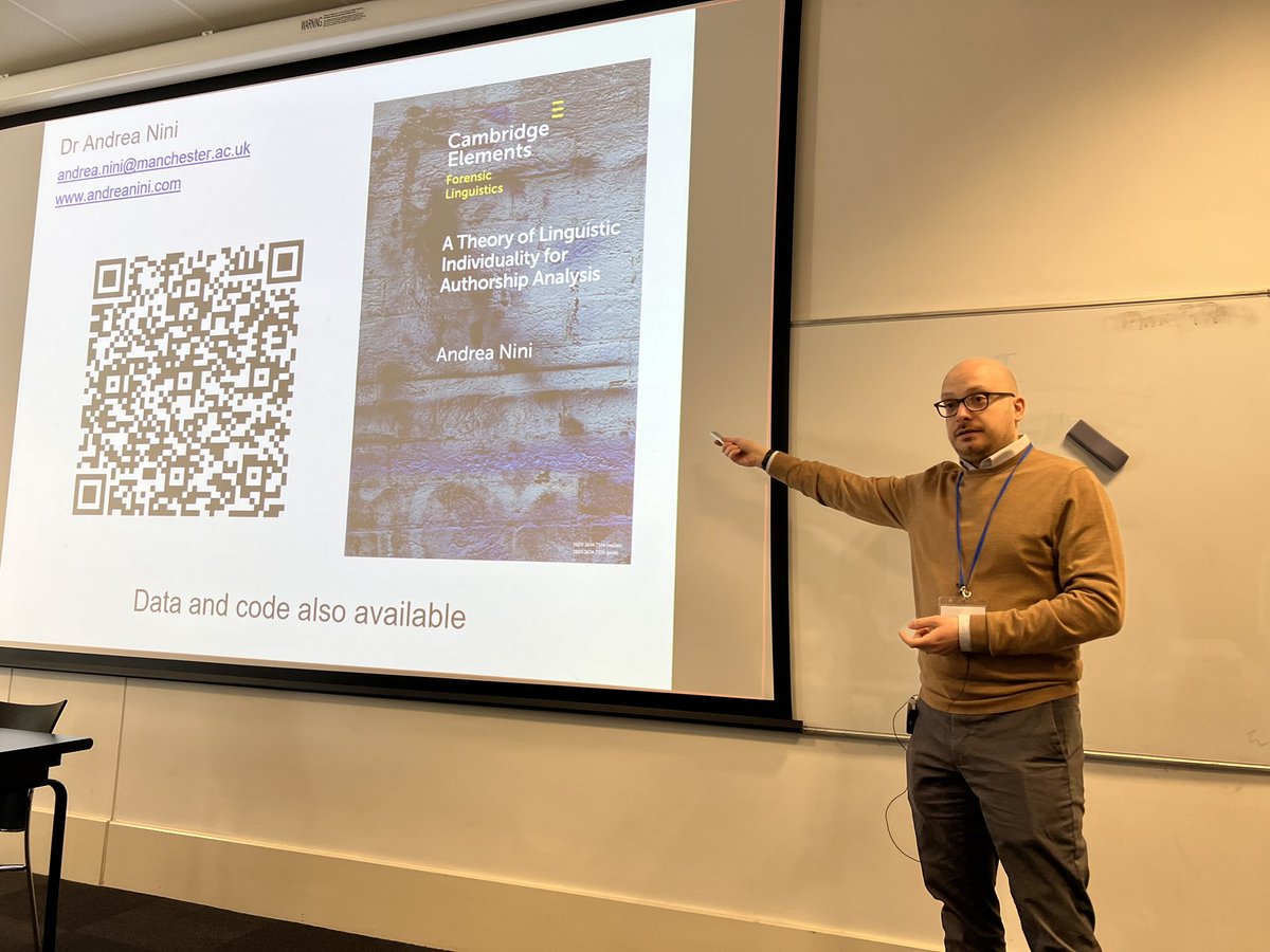 Authorship analysis: why do function words vary across individuals❓ inspiring presentation by <a href="/and_nini/">Andrea Nini</a> #CL2023