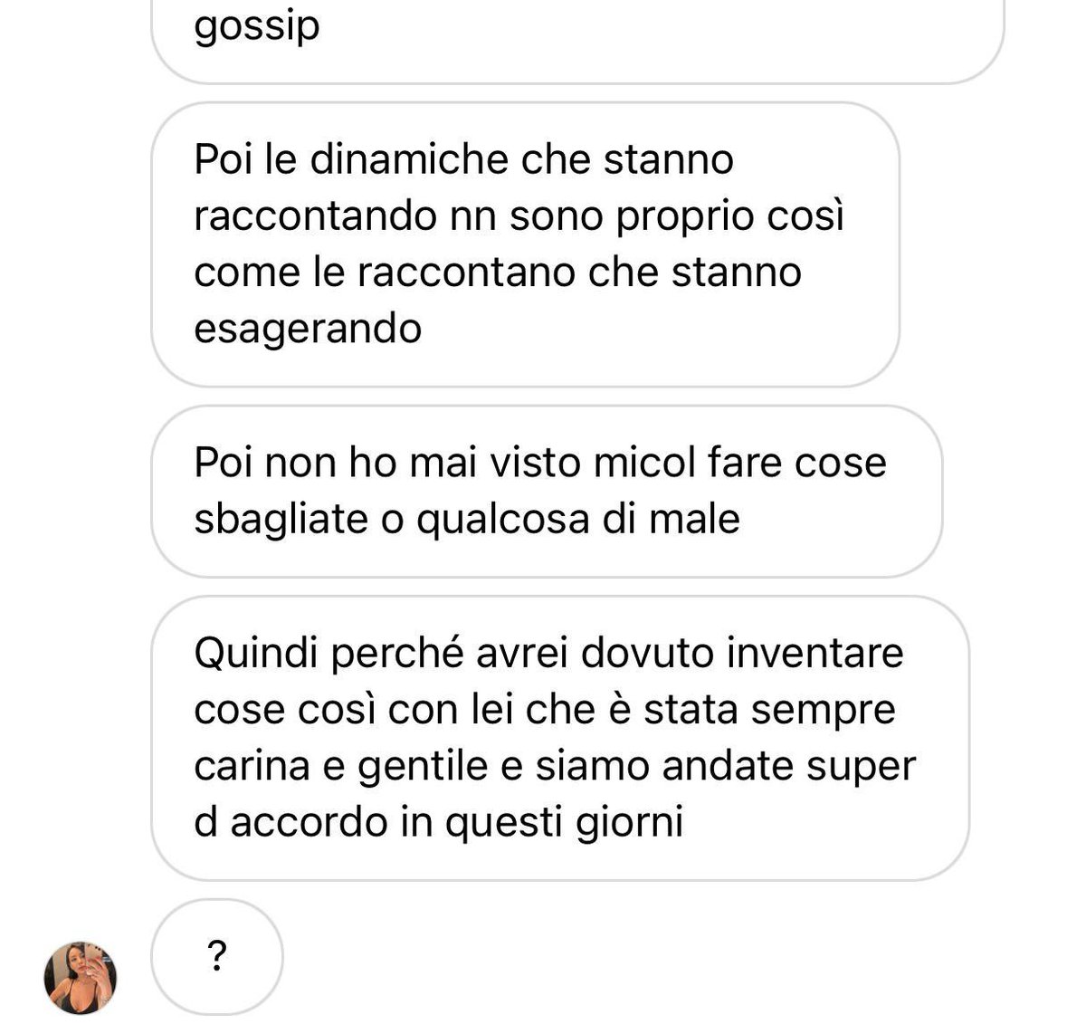 Francesca_xi's tweet photo. 🚨DALILA SMENTISCE LE VOCI SU MICÒL.🚨

Mi rendo conto che in tutti i fandom ci sia una fetta di persone che aziona il cervello prima di sparare a 0 e con questo mio tweet ovviamente non mi rivolgo a loro e vi ringrazio per la comprensione e l’intelligenza.
Mi rivolgo invece a chi, tra fandom e gossippari vari, non fa altro (da mesi e per ogni questione) che addossare la colpa a Micòl per ogni cosa.
Adesso addirittura il litigio sarebbe partito da lei come leggo da alcuni account…
Non è così! ⬇️⬇️⬇️

(Screen ovviamente autorizzato da Dalila)

#incorvassi #oriele