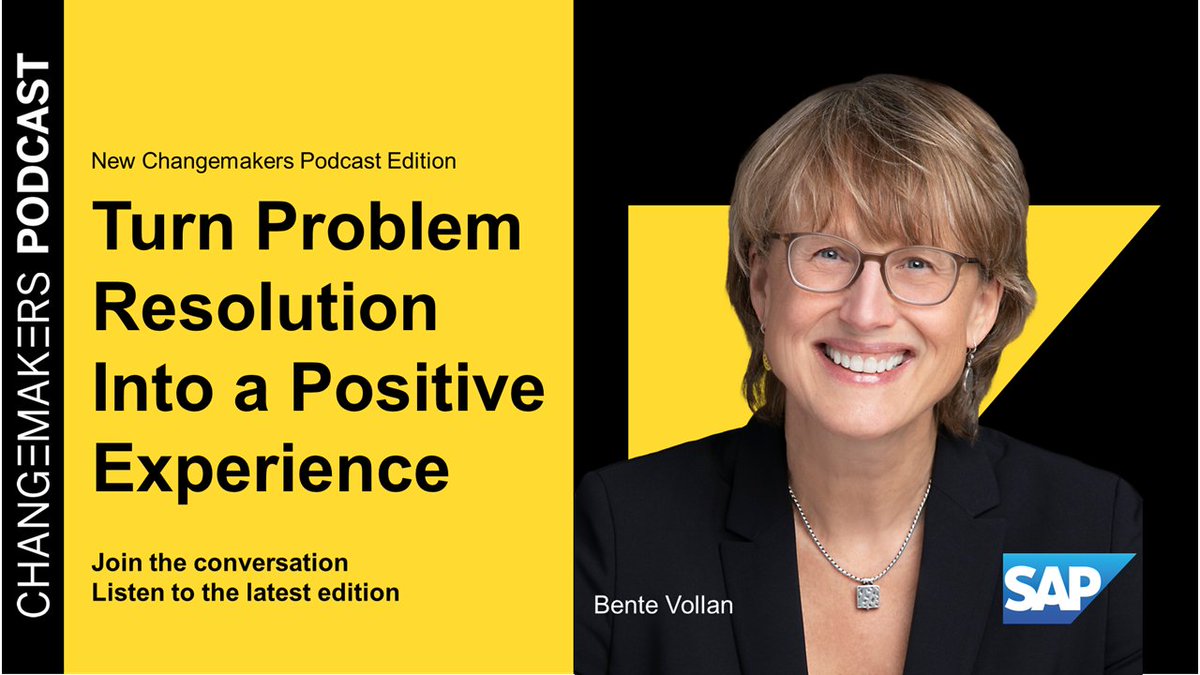 GarryBrown666's tweet image. Find out how you can help make it easy and intuitive for customers to get their problem resolved and make every interaction a positive one.

➡️Listen to the latest edition of the Changemakers Podcast: imsap.co/6019PGYtH

#SAP #SAPSupport #RealTimeSupport