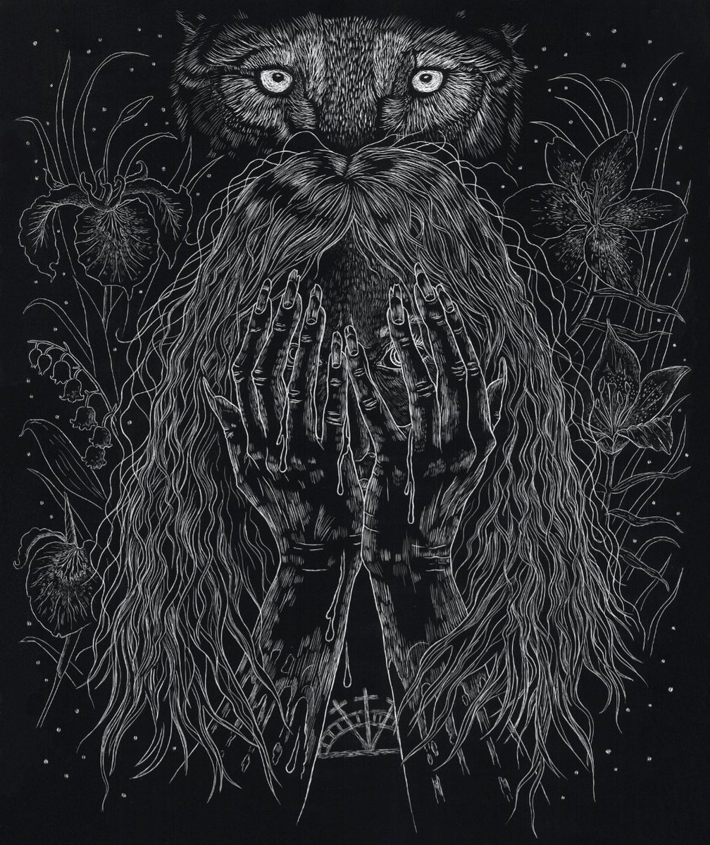 It’s always an honour for us to see your Insomnium inspired artworks, please never hesitate to send them over – check out this incredible scratch art based on “Lilian”, made by Kirsi-Marja Moberg.