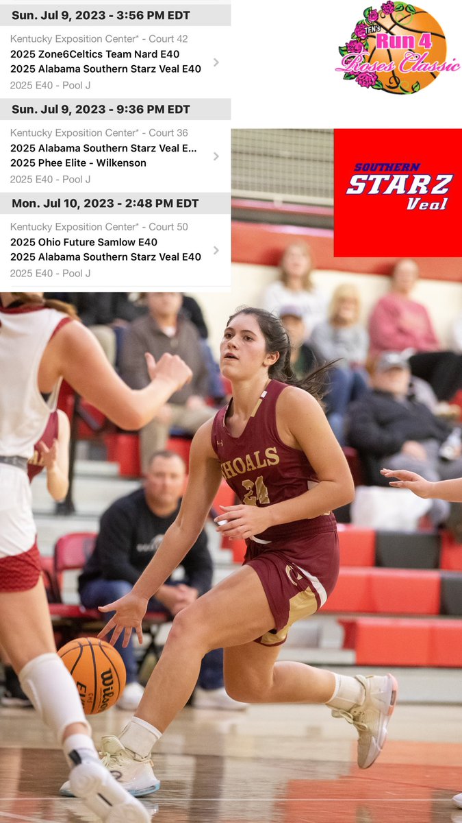 sarahdavis2025's tweet image. Roses Championship Schedule @AlSoStarz_Veal @Elite40League