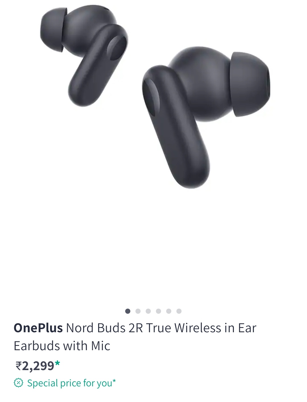 OnePlus Nord Buds True Wireless in Ear Earbuds with Mic (Black