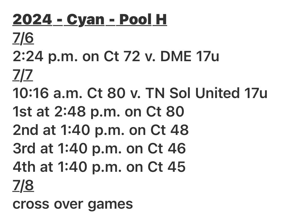 Here is my schedule for Kentucky!! So excited for July!! <a href="/I90ELITE/">I-90 Elite Girls AAU</a>