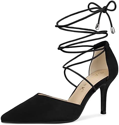 Allegra K Women’s Pointed Toe Dress Pumps Lace Up Stiletto Heels Sandals... bit.ly/3NAbqZb