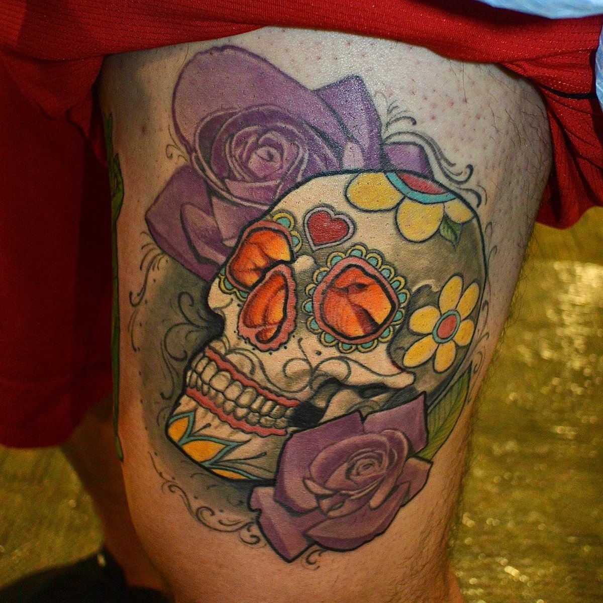 #funwithcolor 🍭🎨😍 #craigfoster #skinwerks #skinwerkstattoo #whereiscarrolltonga  #newschool #newschooltattoo #inkmaster3 #inkmaster6  #atlantatattoo #representingredclay 🍑  #onetrickpony #hustlebutter 🐎 ✏️🖍