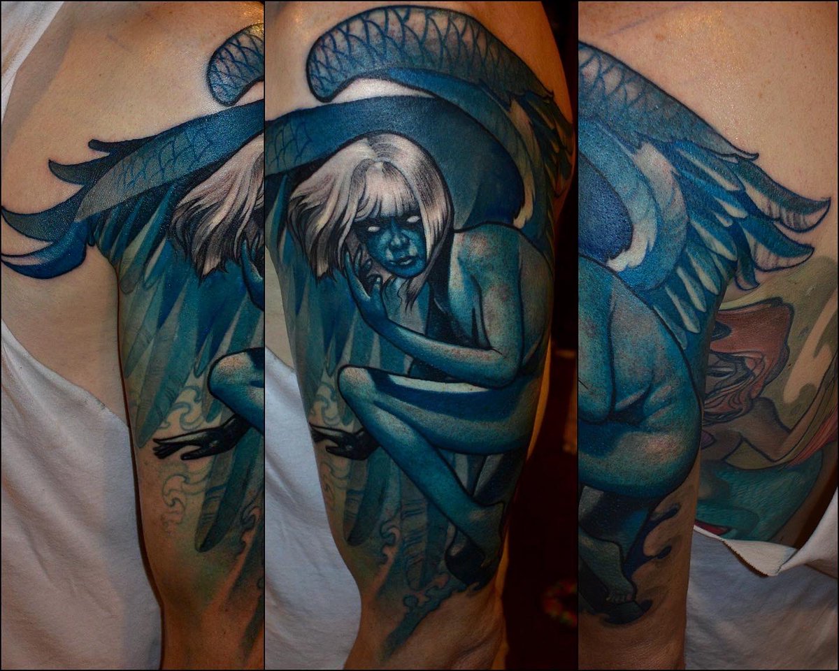 Skinwerks's tweet photo. #funwithcolor ππ¨π #craigfoster #skinwerks #skinwerkstattoo #whereiscarrolltonga #newschool #newschooltattoo #inkmaster3 #inkmaster6 #atlantatattoo #representingredclay π #onetrickpony #hustlebutter π βοΈπ https://t.co/ePB1ZRKHQy