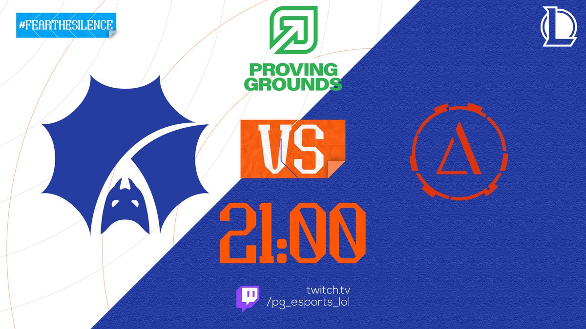[#leagueoflegends] Dopo una settimana un po' travagliata, ci aspetta la settimana più importante.

Apriamo oggi con il match contro i <a href="/DELTALANDGaming/">DELTALAND</a> per mantenere la top4 nella classifica provvisoria.

Ci vediamo alle 21:00 su twitch.tv/pg_esports_lol

#fearthesilence