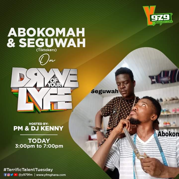PmDePresenter's tweet image. #TerrificTalentTuesday edition of your number 1 late afternoon show. #TheDrYve @Y979FM 💥💥💥💥💥

Deaconess Abokomah &amp;amp; Seguwah (Great Talents) will be my Guests.

Don't miss this insightful conversation for anything #DriveBoss 
#MasterCommunicator #UpnessStill #Blaklaaa 💥