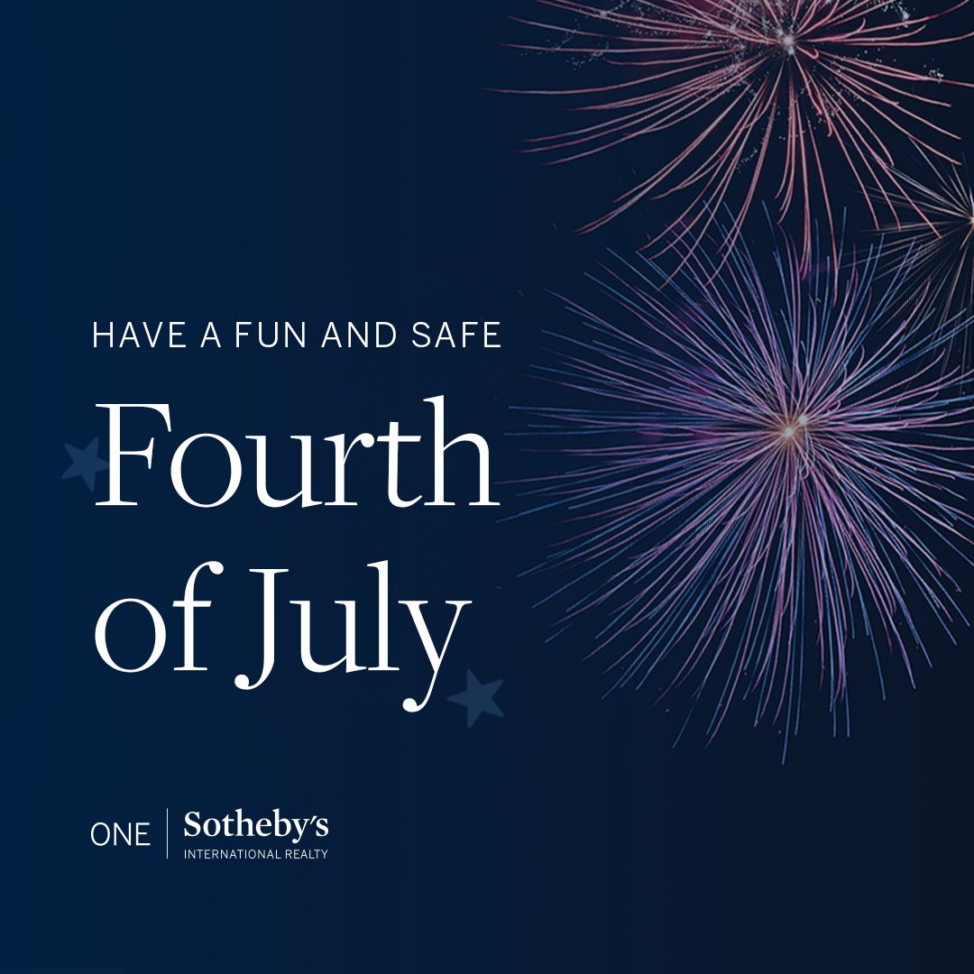 The Heather | Ashleay Team wishes you a wonderful Fourth of July!  ❤️🤍💙
.
.
.
#OneSothebys #Realtors #HeatherAshleay #Team #Buy #Sell #Rent #Invest #FourthofJuly #July #Celebrate #Family