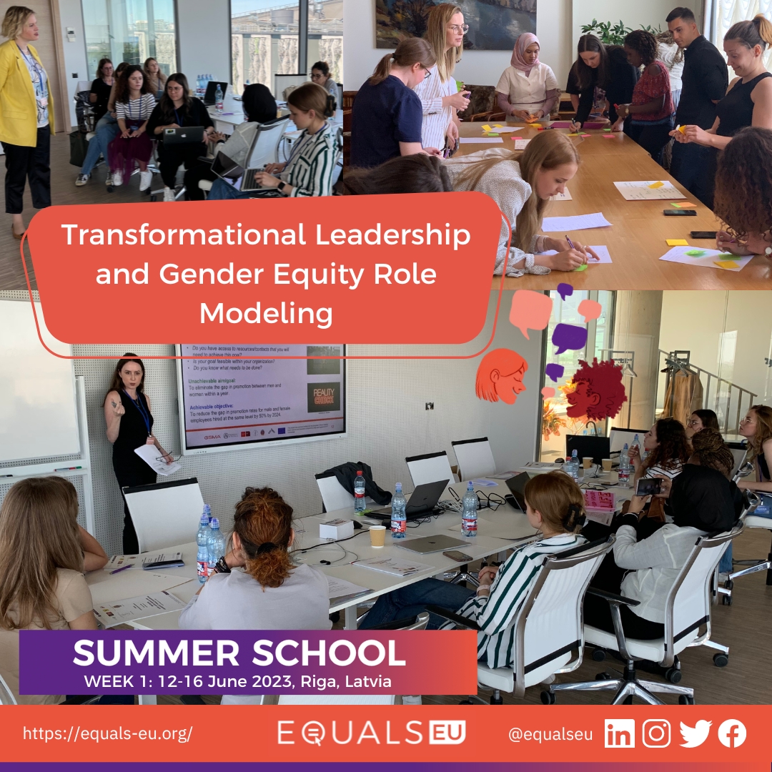 Equals_EU's tweet photo. The first week of #equalseu #summerschool organized in Riga on 12-16 June was a fascinating opportunity for  20 women tech innovators to work on various aspects of transformational leadership and #genderequality! 📚💪 🎉 @IW1vAPCJ8wqQkeD @RigaTechGirls @universitatelv @RTU_LV https://t.co/9qIONe9EiS