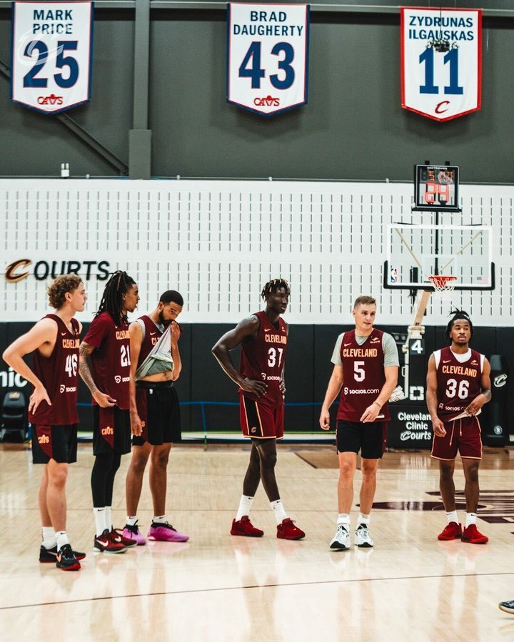 CavsRespecter's tweet photo. The 2023 Summer League Cavaliers make their debut on Friday and the team has been announced, so here's a quick thread breaking down the #CavsSummer roster. https://t.co/m3hbcrrNm6