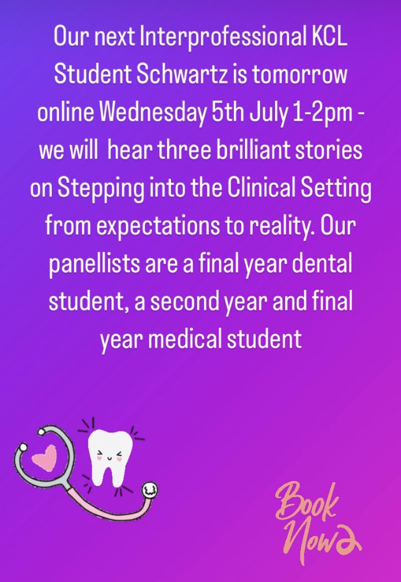 Tomorrow’s Student #SchwartzRound is open to all KCL healthcare students, join us online to reflect, listen to & share stories on being human whilst learning your profession @kingsmedicine @KCL_Pharmacy @Physio_KCL @kingsdentistry @KingsNursing Book ➡️ forms.office.com/r/Yimd4fwZrq