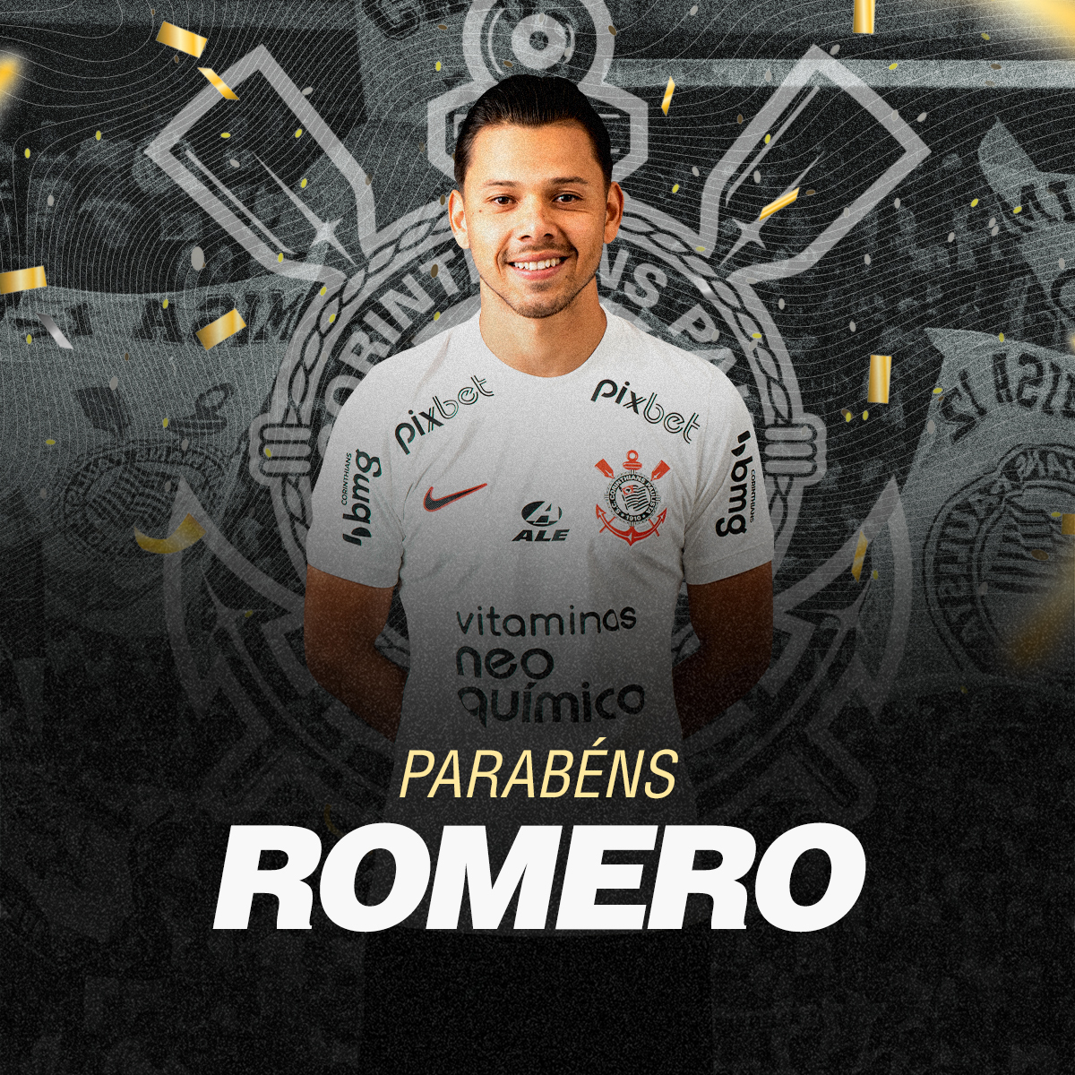 Hoje, o atacante Romero completa 31 anos de vida! 🎉

Parabéns! 👏🏻

#ParabénsRomero
#VaiCorinthians