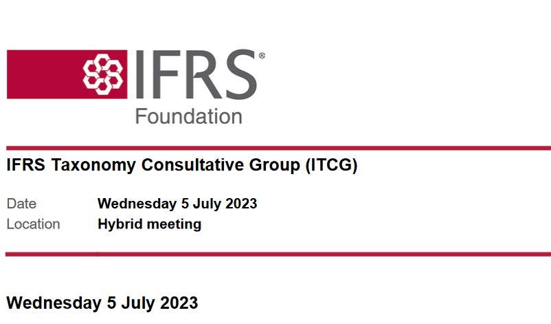 CoreFiling's tweet image. Tomorrow sees the annual IFRS Taxonomy Consultative Group meeting in  London where updates to the IFRS and ISSB taxonomies will be discussed.  Joel Vicente will be there as part of CoreFiling&apos;s ongoing support of  the filing community. The agenda is here:  ifrs.org/groups/ifrs-ta…