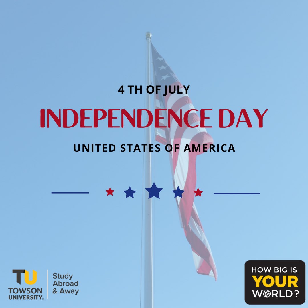 The Study Abroad &amp; Away office is wishing you a Happy 4th of July ❤️🤍💙
#TUabroad #HowBigIsYourWorld