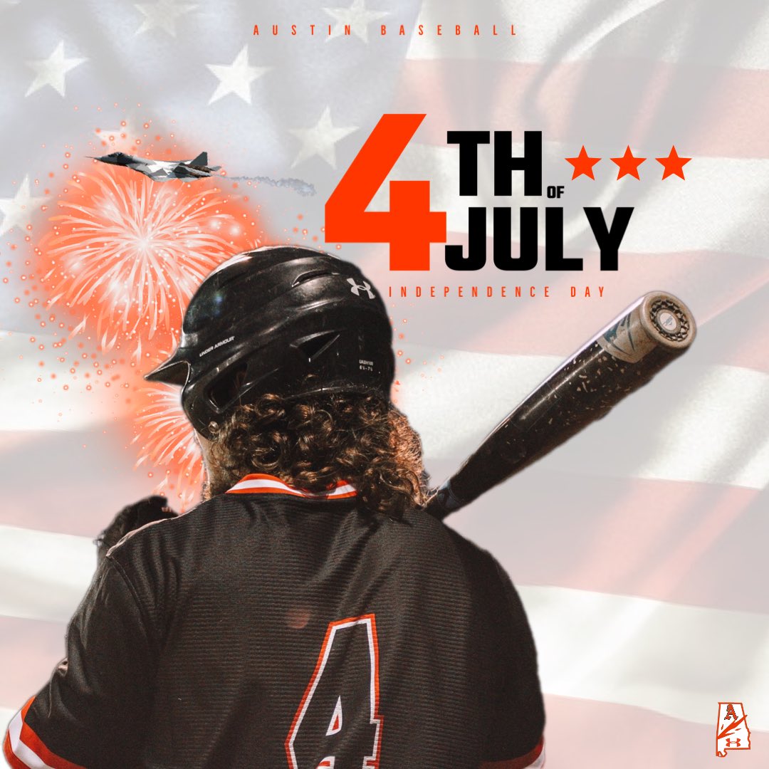AHS_BSBL's tweet photo. Happy #4thofJuly from the Austin Baseball Family!
#GoBears🐻 x #AustinMade🏴 https://t.co/DzmU8erplV