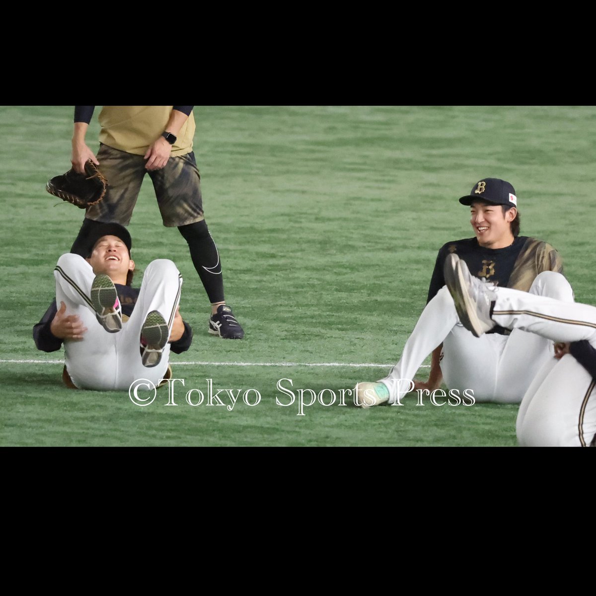 オリックス・バファローズ 山崎颯一郎 練習着 プロ野球】2023年7月4日 （東京ドーム） #オリックスバファローズ 練習
