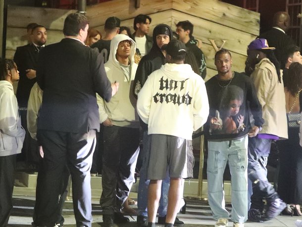 TheDunkCentral's tweet photo. Bronny James and Shareef O'Neal were reportedly denied entrance at Saweetie’s party, per @TMZ_Sports https://t.co/8mwBkuBBOV