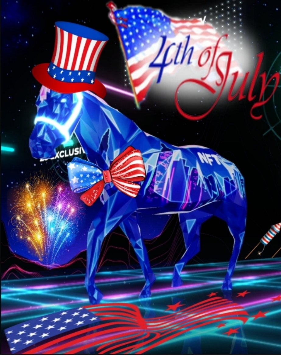 Happy 4th of July from our <a href="/zed_run/">zed_run</a> stable to yours!!! 🇺🇲🇺🇲🇺🇲