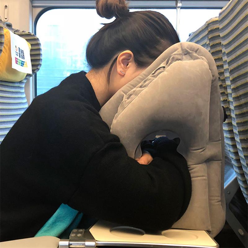 Travel in comfort, wherever you go! ✈️ Our Inflatable Air Cushion Travel Pillow offers optimal neck support, making your journeys more enjoyable. Compact and convenient for all your adventures! #TravelPillow #AirCushion #OnTheGoComfort #TravelEssentials