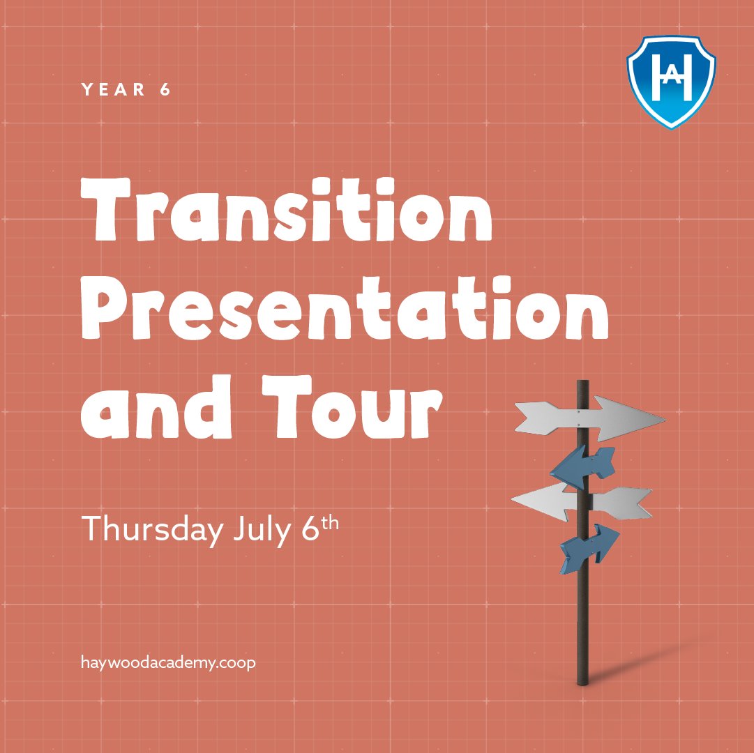 On Thursday the 6th we'll be holding our Year 6 Transition Evening 🙌

Will we be seeing you there? If you would like a more personal approach to Transition - Please book your slot through the link below.

🎟️ eventbrite.com/e/year-6-trans…
