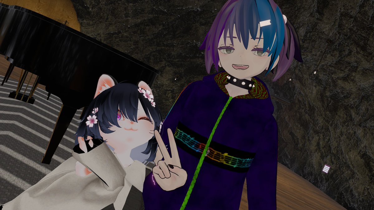 ZIN1978's tweet image. 呼ばれてログインしたけど、手違いがあって合流出来なかったのでPNGミュージアム4を見に行ってきた。
その後ホームに戻ったらアリスさん来てくれたのでちょこっとお話。

＃VRChat