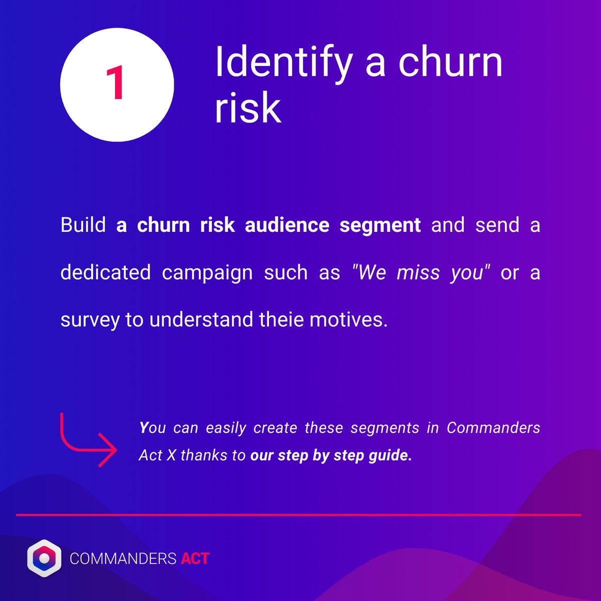 CommandersAct's tweet image. Have a look at our tips to improve your customer retention 🚀

With #churn risks, loss of communication and bad customer experience, the analysis and #monitoring are necessary to keep a good relation with your clients.

Our platform helps you ➡️ bit.ly/3XkjotL