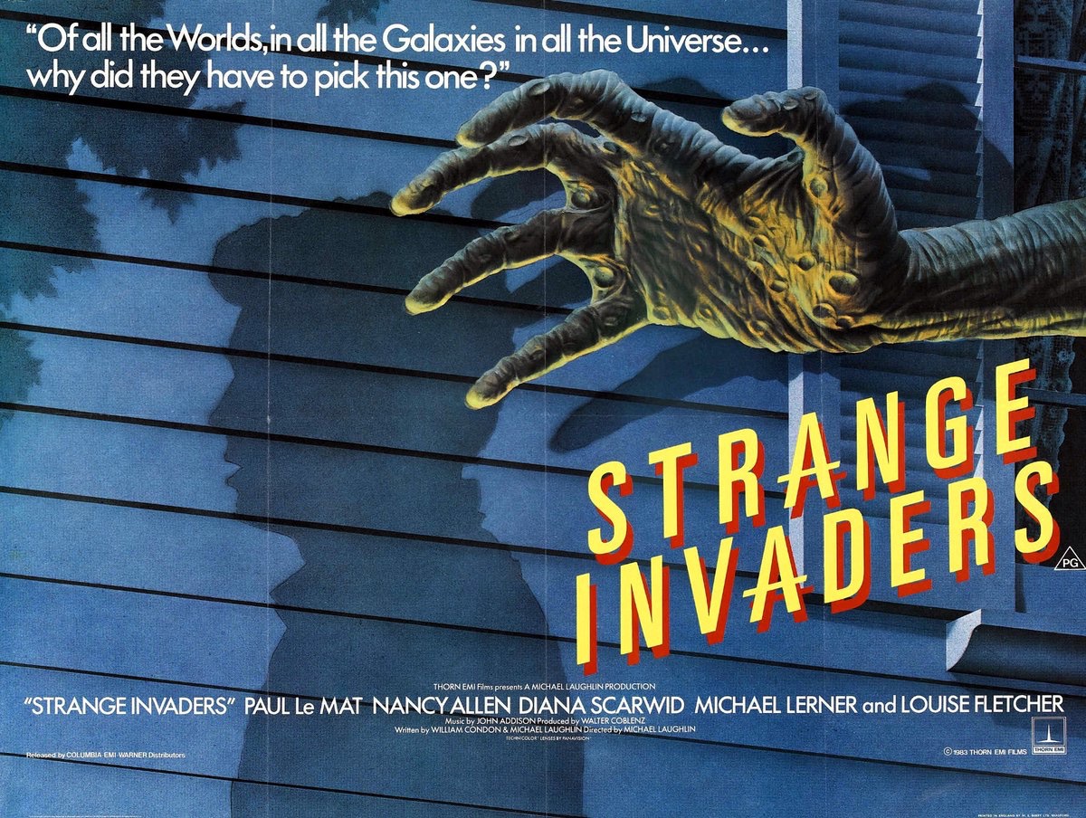 EugWSerra's tweet photo. On September 16, 1983, Strange Invaders landed in theaters. #StrangeInvaders #PaulLeMat #NancyAllen #DianaScarwid #MichaelLerner #LouiseFletcher #JuneLockhart https://t.co/pMFDusGftW