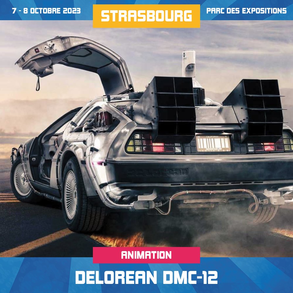 ⚡️ NOM DE ZEUS ! La mythique DELOREAN-DMC 12 de 𝘙𝘌𝘛𝘖𝘜𝘙 𝘝𝘌𝘙𝘚 𝘓𝘌 𝘍𝘜𝘛𝘜𝘙 fera un voyage temporel au Gamefest - Strasbourg 2023 !

➡️ BILLETTERIE : bit.ly/3NAxxyI
➡️ PROGRAMME : bit.ly/3pd7dCn

#Gamefest #GamefestStrasbourg #GamefestStrasbourg2023