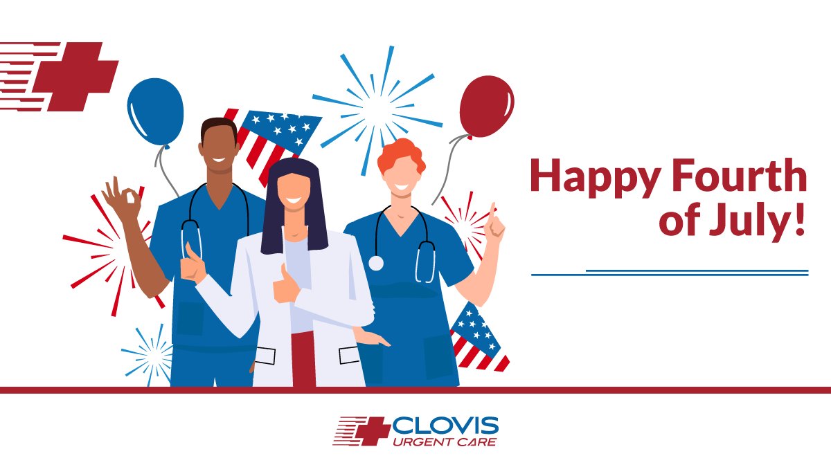 ClovisCare's tweet photo. Have an amazing holiday!
...
#clovis #clovisurgentcare #fresno #fresnourgentcare #clovisca #fresnoca #healthcare #urgentcarenearme #walkinclinic #telehealth #telehealthprovider #onsitelabs #onsitexrays #healthcareprovider #urgentcare #fourthofjuly https://t.co/FwIz1p9GnQ