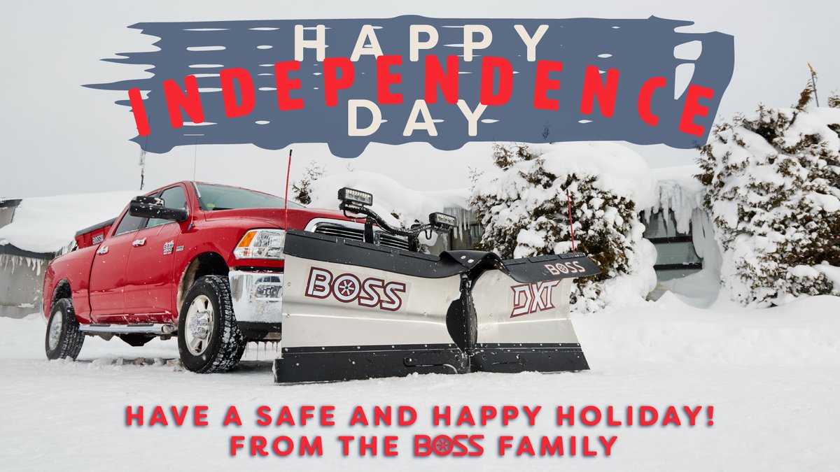 Happy Independence Day! #BOSSsnowplow