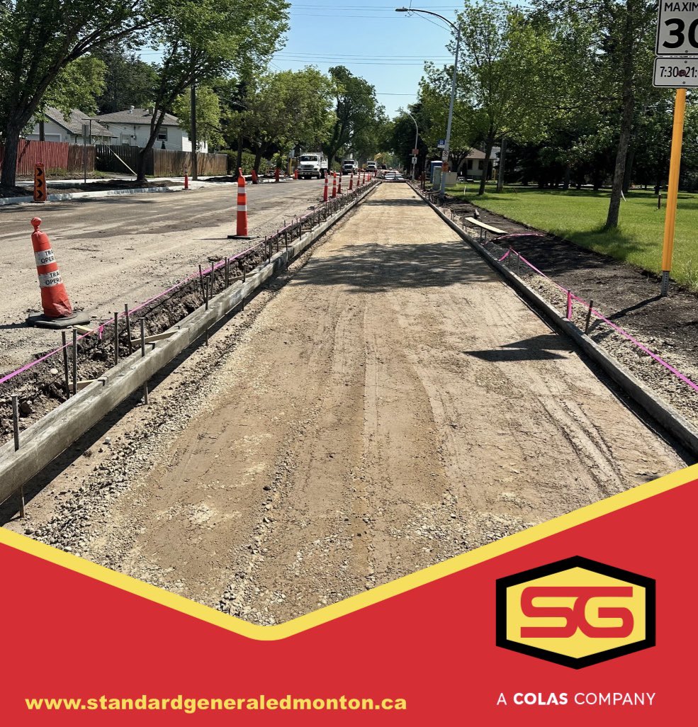 SGEdmonton's tweet photo. Quality aggregate makes for quality work. We are proud to supply both! For more information on our aggregateโs, email sales@standardgeneral.ca today. #StandardGeneral #yeg #Edmonton #edmontonconstruction #newconstruction #roadconstruction #checkusout #quality #aggregate https://t.co/ngpW41TkyN