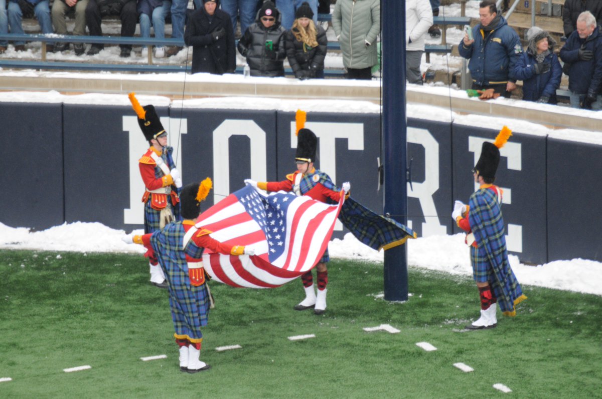 NotreDameBand's tweet photo. Happy Fourth of July from America's first university band! 🇺🇸🎶 #july4th #ndband #notredame #goirish https://t.co/tQNbhWFHeS