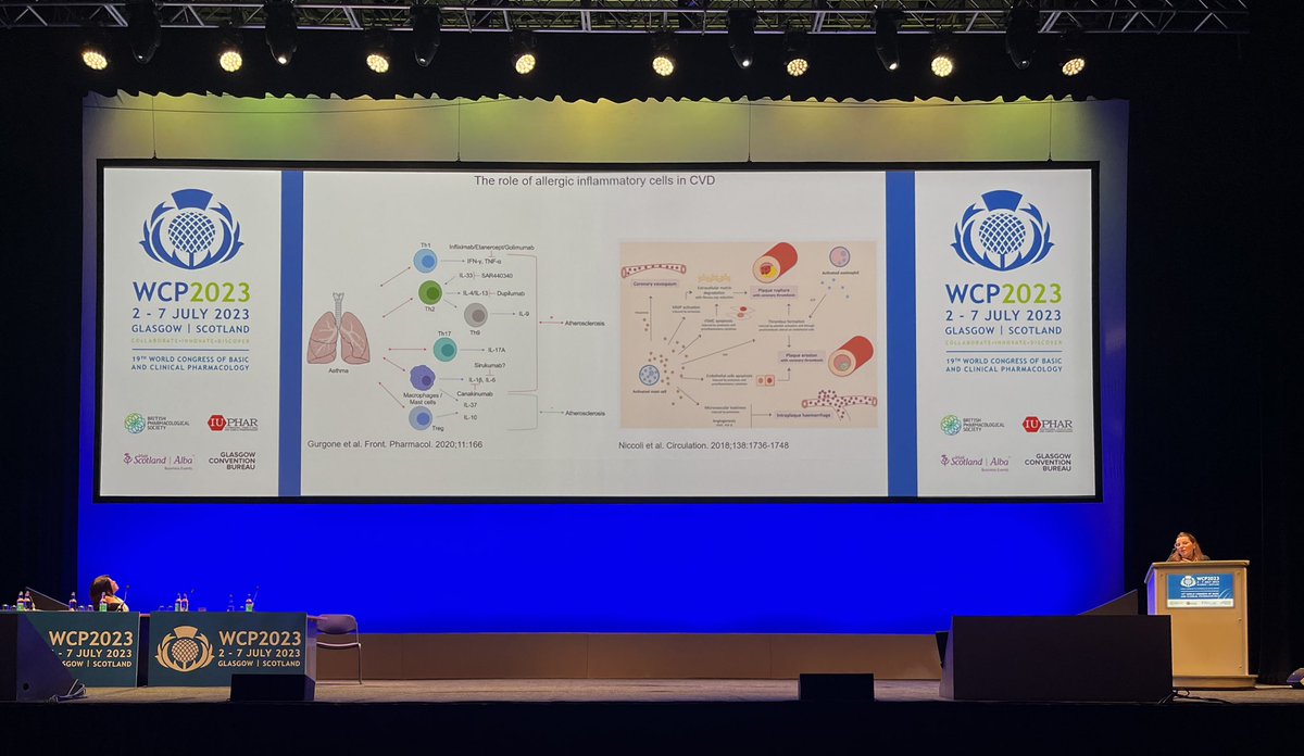 Our Post doc @Danila_Gurgone is giving a short talk about allergic inflammation, endothelial dysfunction and oxidative stress through IL-4 dependent mechanisms at @WCP2023 @NanoMateScience @UofGSii