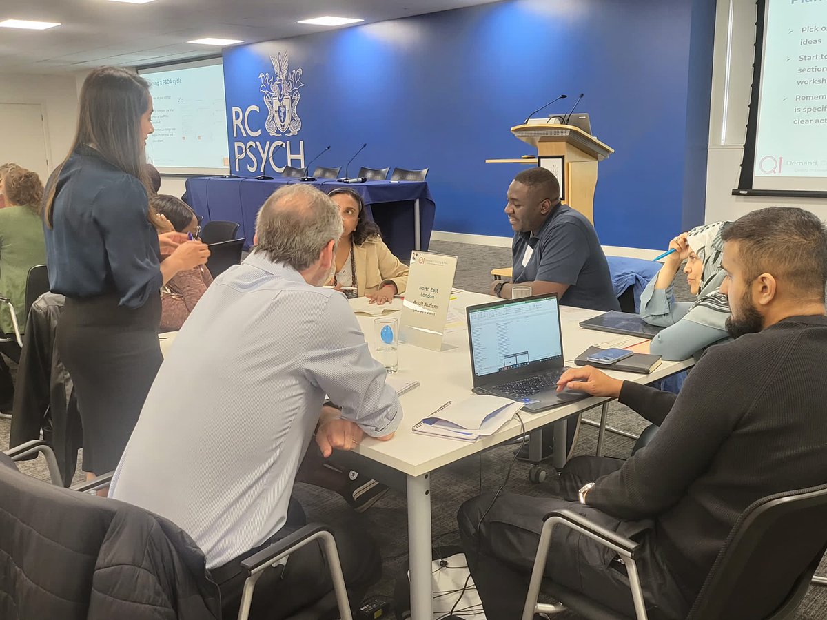 nelftqis's tweet photo. Great to see all the discussions and planning for our first PDSA cycles at the @NCCMentalHealth collaborative from our 4 @NELFT teams (WF SPA, HAV CAMHS, HAV MHWT, B&D Adult Autism team) #rspsych #DCFQI #QITwitter https://t.co/YBkUrtcRRm