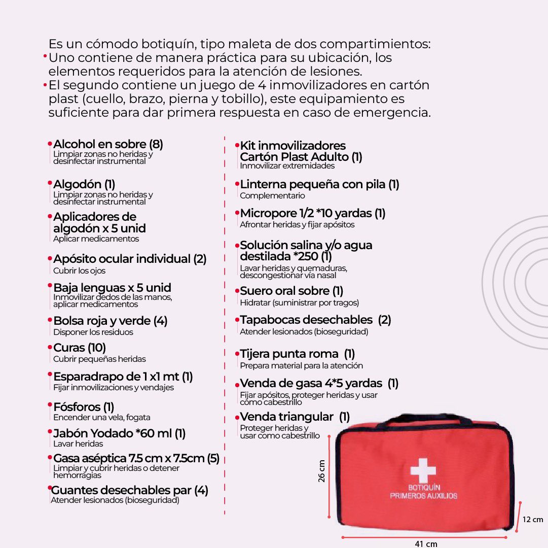 Cruz Roja Seccional Atlántico te soluciona, por eso tenemos un súper descuento para ti en Botiquín multifuncional😁

📲Para mayor información contáctanos al 3155833735

#botiquin #cruzroja #cruzrojaresponde #botiquín