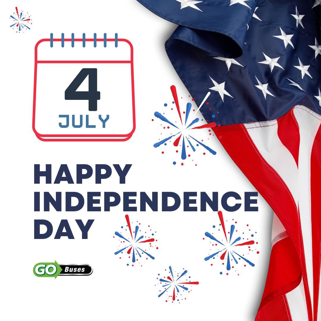 GoBusesTweets's tweet image. Happy Fourth!
.