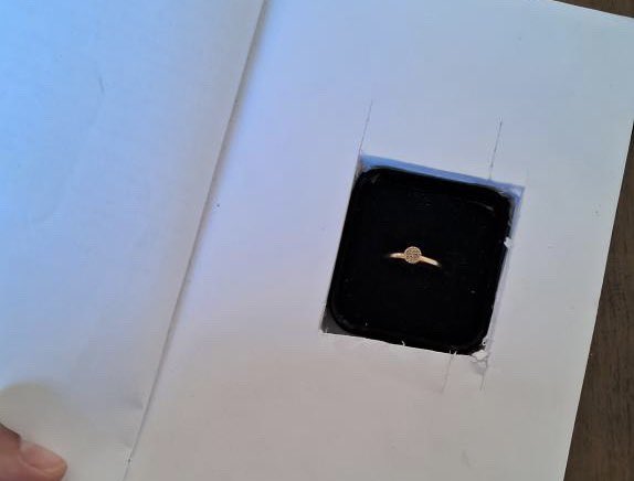 escrevoromances's tweet photo. Um amigo designer fez a capa. Dentro do livro havia apenas folhas em branco dentro das quais a caixinha com o anel foi encaixada e uma carta dele. Apresento a vocês o pedido de casamento mais lindo! https://t.co/YBWIa2y15H