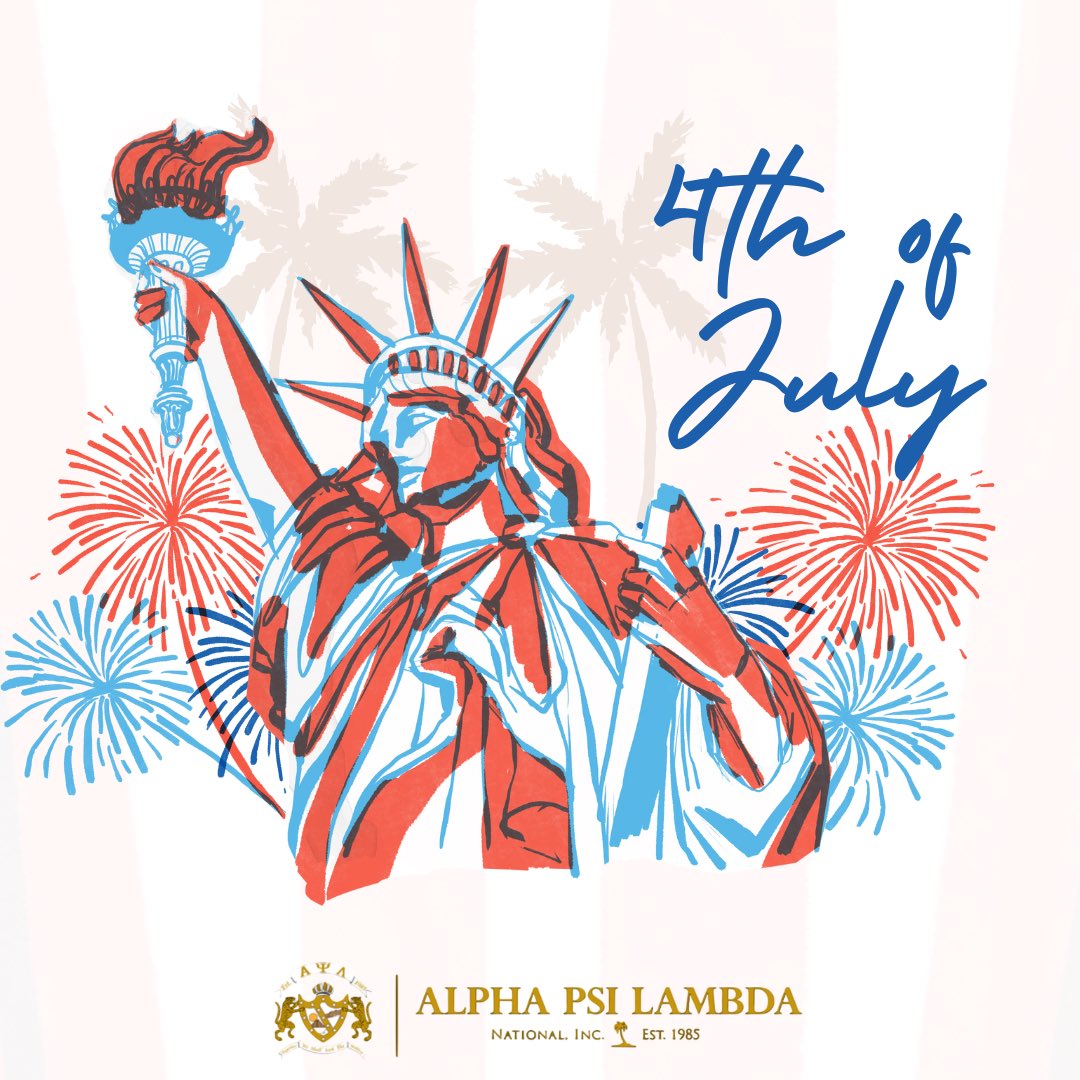 Happy Fourth of July! 🎉🇺🇸 Wishing you all a sparkling day filled with laughter, joy, and many BBQs. Alpha Iota Chapter would like to cherish our history and remember those who fought for our independence. Have a blast and stay safe! 🎆❤️
•
•
•
•
#wiu #FourthofJuly2023 #apsi
