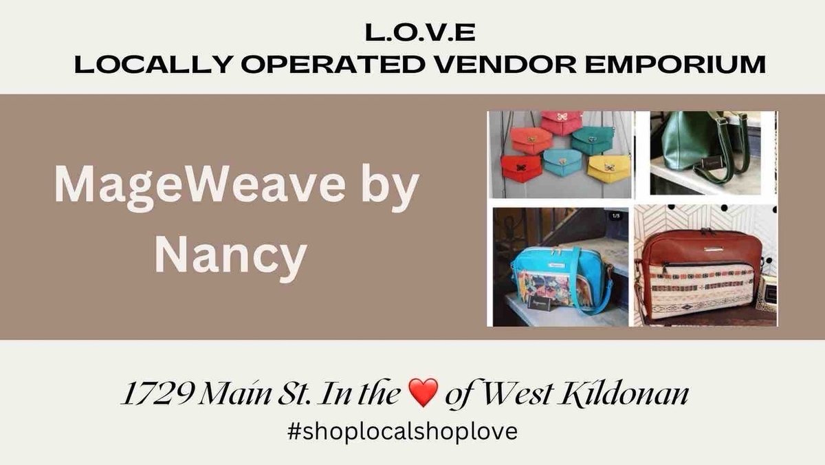 Beautiful local made handbags by Brandon’s Nancy Fitzgerald. Nancy is very talented and creative. Come by and get your new handbag and support true local ❤️ #shoplocalshoplove #shoplocalmb #handbags #handmademanitoba #204 #431