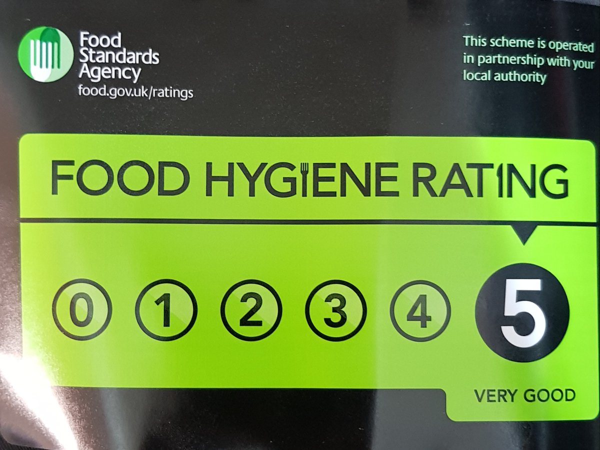Since taking over The Bean back in 2010, we've only ever had less than 5 out of 5 once.

That was because we bought/adopted the business with lower standards than we have.

We had our inspection again yesterday and we've still got it.  👍 #Good #Food #Standards #Helston