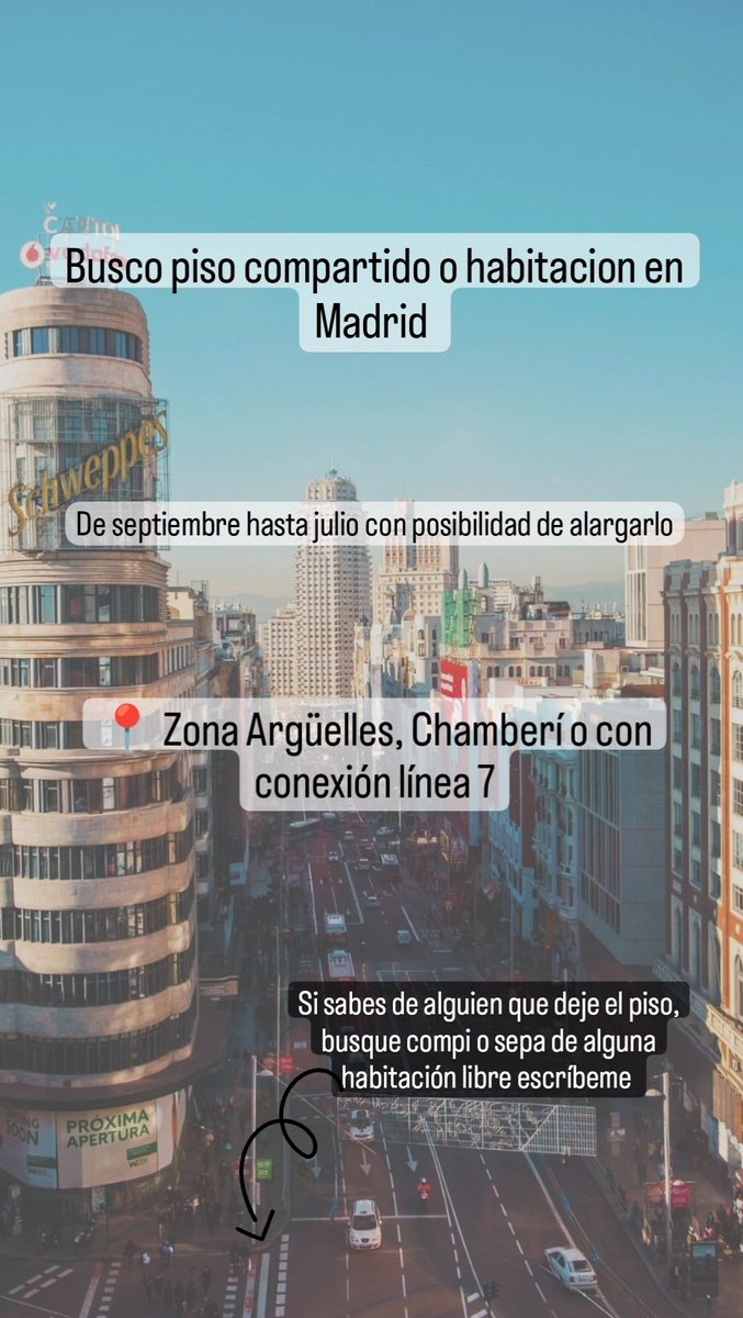 emibelloch's tweet photo. Pues de vuelta buscando piso o habitacion por Madrid para entrar en agosto/septiembre (preferiblemente zona centro, línea 1, 2 o 7 🙏🏻) https://t.co/Vx5FGOwKAT
