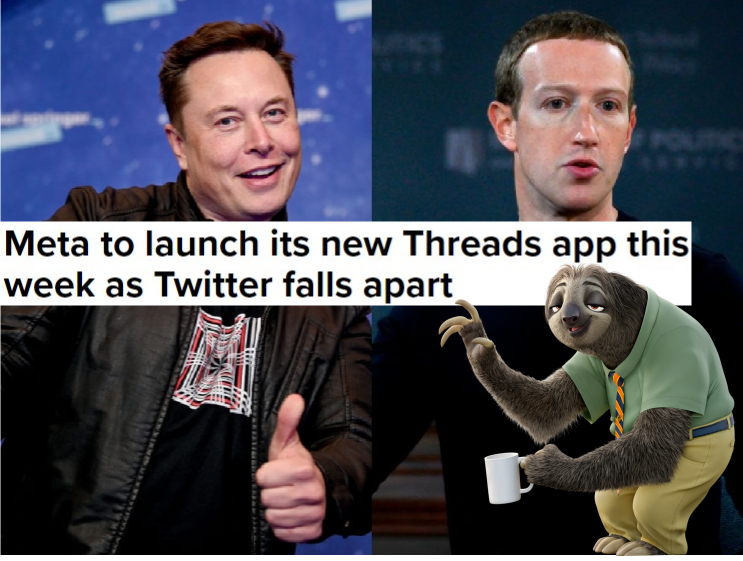 0xSlothETH's tweet image. Something is brewing dear @elonmusk, @finkd is breathing down your neck 😱
@Meta is launching the new Platform #Threads already THIS week...
Will you stay loyal to @Twitter or switch?👇