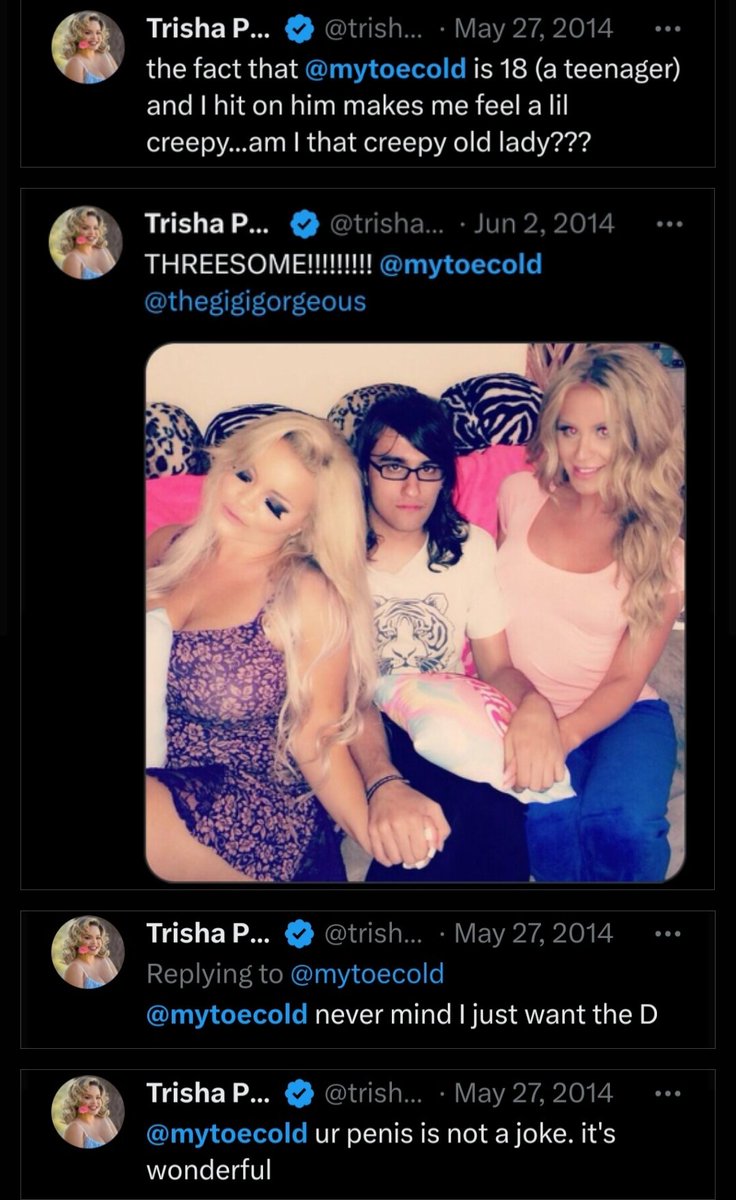 Twistedtea270's tweet photo. @emilybryin 2/2 wasn't she also hanging out with Jojo when she was a minor? Also check out these inappropriate tweets she would tag Drew when he was 18 and she was 25 https://t.co/ytmdmePM9B